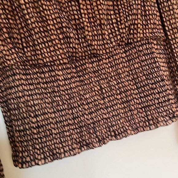 Joie cinch waist top black and gold sheer women size small - Picture 6 of 8